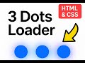 💡 How to Make a Clean 3 Dots Loading Animation in HTML & CSS