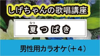 「夏つばき」しげちゃんの歌唱レッスン講座 / 島津亜矢・男性用カラオケ（＋４）