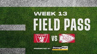 Kansas City Chiefs vs Las Vegas Raiders - NFL Week 13 | Field Pass Pregame Show 🏈