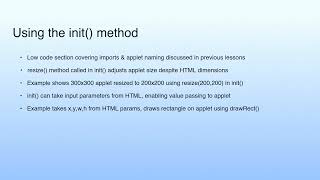 Medium Summary | Lecture 05: Java Applet Programming
