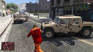 GTA 5 - Michael, Franklin \u0026 Trevor Escape From Prison + Ten Star Escape