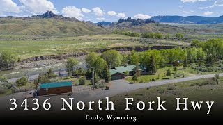 Riverside Fishing Retreat For Sale in Cody Wyoming - 3436 North Fork Hwy