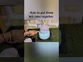 how to put three teir cake together #trending #ashoka #viral #cakedecorating #youtubeshorts