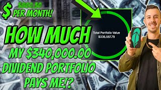 How much my $340,000 Dividend Portfolio PAYS ME! Robinhood Investing