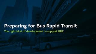 Preparing for Bus Rapid Transit
