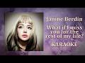 Janine Berdin - What if I miss you for the rest of my life? (Karaoke Version)