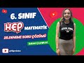 6.Sınıf Matematik Hep Deneme - 28.Deneme Soru Çözümü