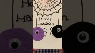 Easy Handmade Halloween Card - DIY #Shorts #tiktok