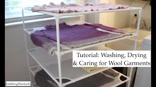 knittingthestash Tutorial: Washing, Drying \u0026 Caring for Wool Sweaters