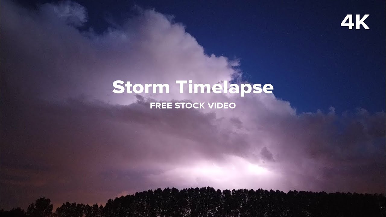 Free 4k Stock Footage Storm Timelapse Youtube