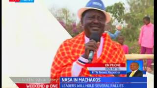 NASA traverse Machakos County as Raila Odinga and Kalonzo Musyoka spearhead campaigns