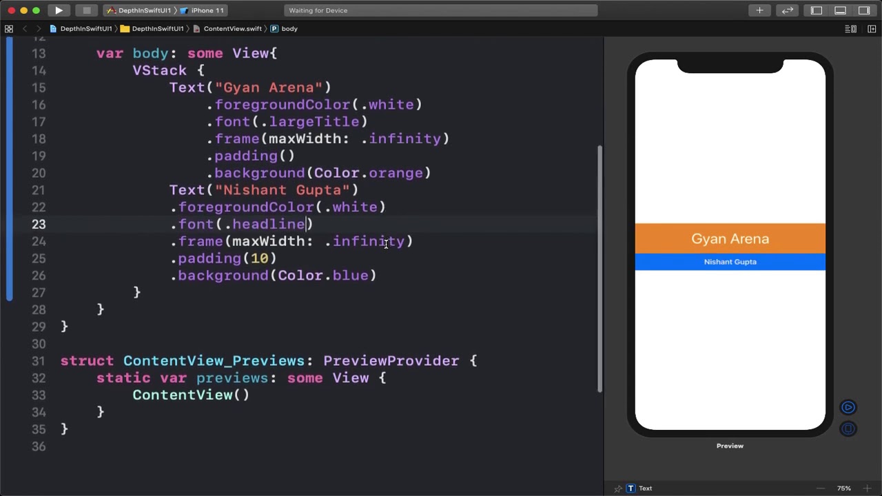 Hindi Swiftui Static List Depth In Swiftui Tutorial With Nishant Gupta Hindi Swiftui Static List Depth In Swiftui Tutorial With Nishant Gupta