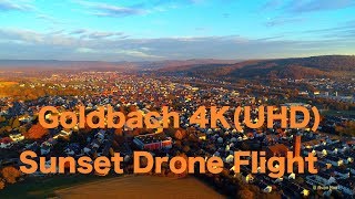 Markt Goldbach 18.11.18 @ Autumn sunset 4K (UHD) - Spessart Flight