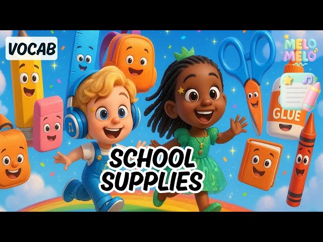 School Supplies Song Vocabulary English Esl Video Lessons