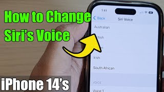 iPhone 14/14 Pro Max: How to Change Siri's Voice