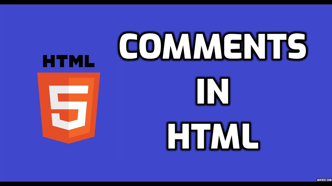 How To Write Comments In Html Youtube