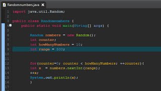 Beginner Java Tutorial - Random Number Generator - Part 2