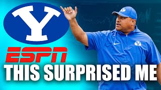 Expert ADMITS Something about BYU After GREAT ESPN Prediction