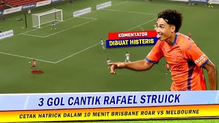 🔴HATTRICK PERDANA DI AUSTRALIA !! Gol Tercepat Rafael Struick Brisbane Roar vs Melbourne Victory