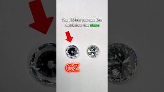 How to tell the difference between a CZ and a diamond: The Dot Test