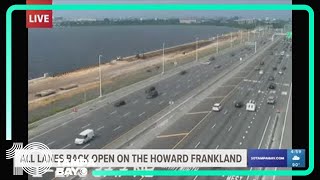Northbound Howard Frankland Bridge completely reopens