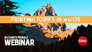 Printing 1099 Forms in macOS