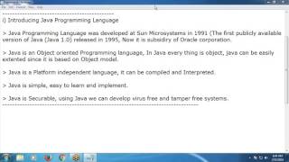 Java Tutorial 2: Introduction to Java and Java Environment Setup