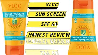 VLCC SUN SCREEN REVIEW | water resistant sun screen gel creme /spf 60 / paraben free ||