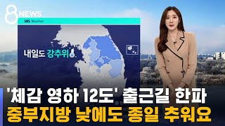 [날씨] '체감 영하 12도' 출근길 한파 계속…동쪽 매우 건조 / SBS