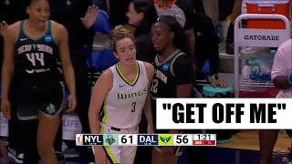 Mabrey Makes Sabrina Ionescu & Entire NY Liberty Mad At Her With These 2 Plays | Dallas Wings #WNBA