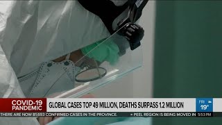 Global coronavirus cases near 50M, deaths surpass 1.2M