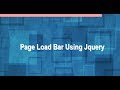 Page Loading Bar Using Jquery, Page Loading Bar Like Youtube, Page Loading Effect, Loading  Bar