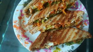 శాండ్విచ్ తయారు చేయడం ఎలా?  Grilled sandwich/ veg mayo sandwich