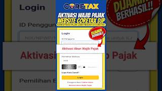 CARA AKTIVASI CORETAX 2025 #short #coretax #npwp