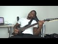 Rhythmic guitar improvisation on an African beat