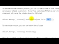 Resizing and moving browser window in Selenium