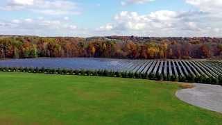 360-degree pan from UAS over Skidmore College Solar Array