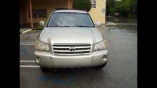 2002 toyota highlander start up,engine,test drive