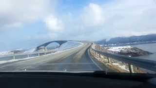 End of the world Atlantic road Norway.