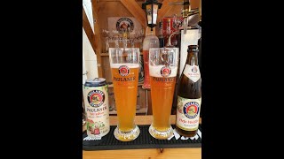 Paulaner weissbier bottle Vs can  5.5% ABV  2 Crackers Head to head...