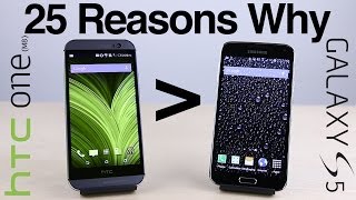 25 Reasons Why HTC One (M8) Is Better Than Galaxy S5