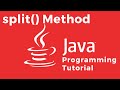 How to split a given String into substrings while specifying a delimiter using Java split() method