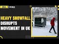 Heavy snowfall causes disruption in the vehicular movement in UK | World News | DNA India