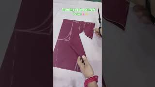 Trending boat neck front design #sewing #fashion #shorts #subscribe #🧵🪡👗😍♥✨