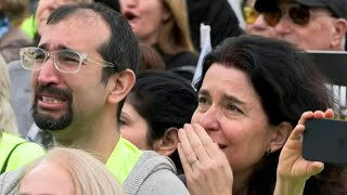 Israelis celebrate in Tel Aviv as Hamas hands over four Israeli women hostages | AFP