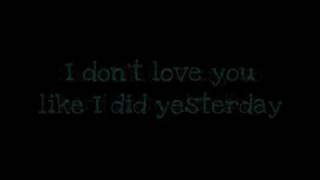 My Chemical Romance - I Don't Love You [lyrics]