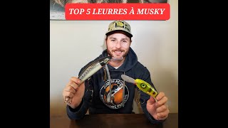 Top 5 leurres à musky pour la traine ( version française )