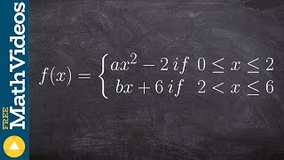 Learn to find the value that makes the piecewise function differentiable and continuous