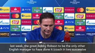 'I don't feel the responsibility for English managers' - Lampard
