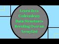 Codecademy Learn Java, Iterating over an ArrayList